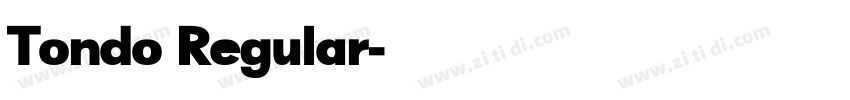 Tondo Regular字体转换